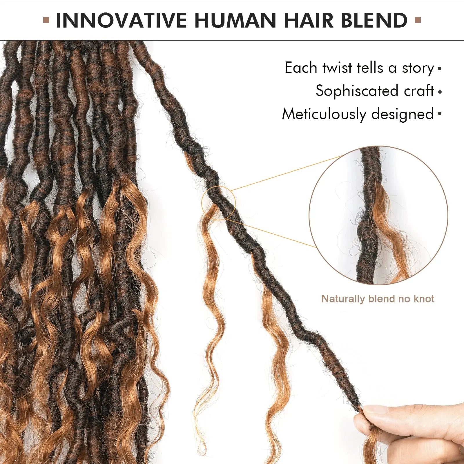 ( US ONLY) FAST SHIPPING PHLocs | Toyotress® Updated Boho Locs With Human Hair Curls Pre Looped Goddess Boho Dreadlocks Curly Ends Hair Extensions Toyotress
